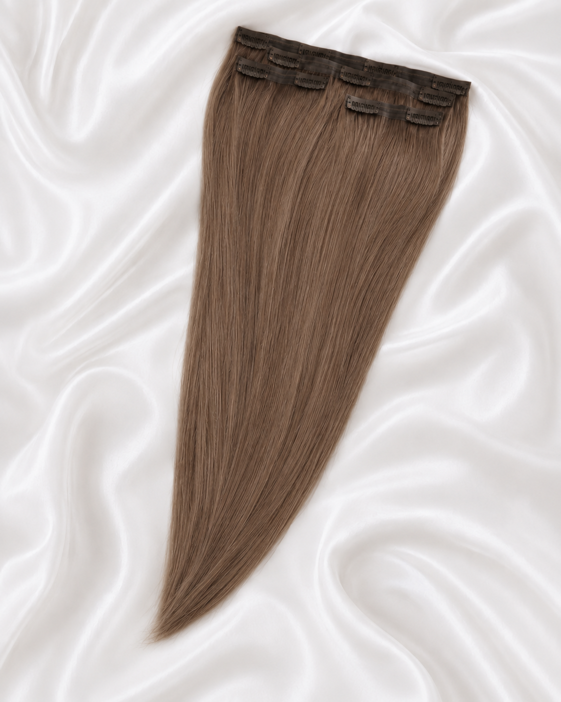 Seamless Clip-In 50 cm Paris Brunette – włosy doczepiane w naturalnym odcieniu jasnego brązu